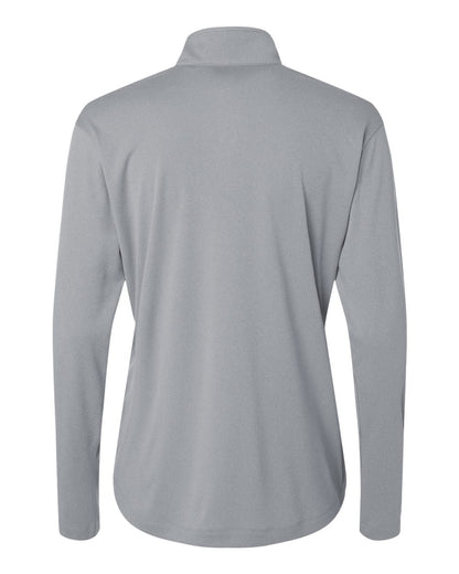 AllPro Women's Pro-Lock Performance Quarter-Zip Pullover 41870L #color_Heather Steel