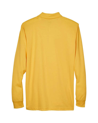 CORE365 Men's Pinnacle Performance Long Sleeve Piqué Polo 88192 #color_Campus Gold