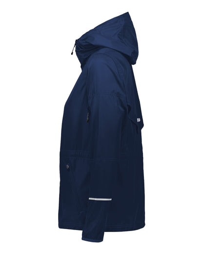Holloway Women's Packable Hooded Jacket 229782 #color_Navy