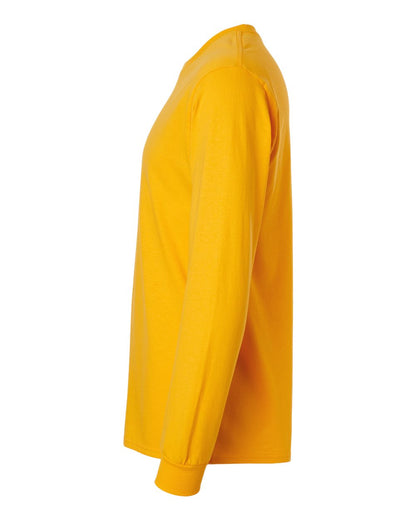 Gildan Unisex Ultra Cotton® Long Sleeve T-Shirt 2400 #color_Gold