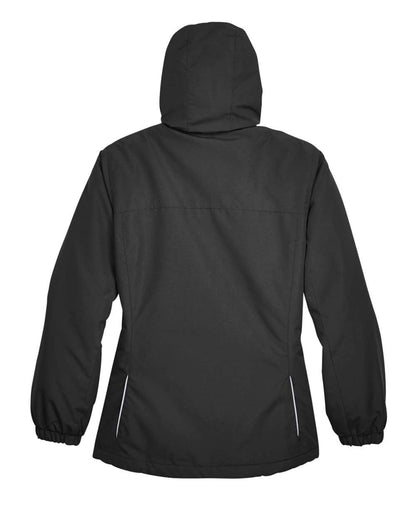 CORE365 Women's Profile Fleece-Lined All-Season Jacket 78224 #color_Black
