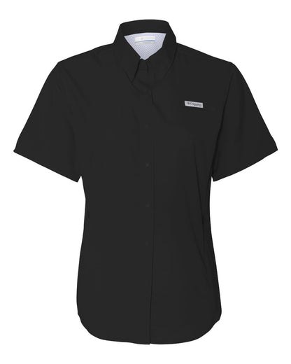 Columbia Women's PFG Tamiami™ II Short Sleeve Shirt 212466 #color_Black