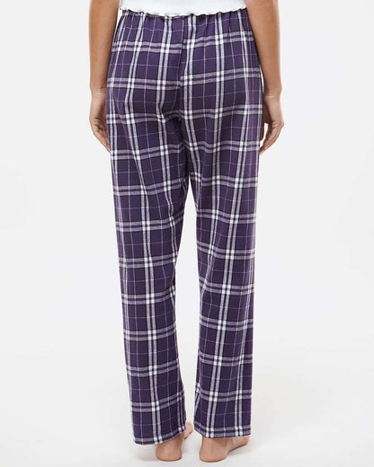 Boxercraft Women's Haley Flannel Pants BW6620 #colormdl_Purple/ White