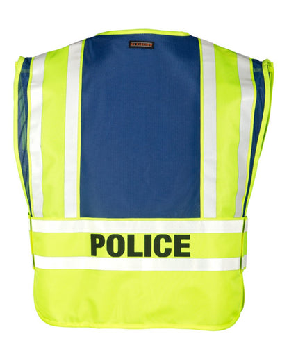 Kishigo Unisex Police Vest 8051BZ #color_Lime/ Blue