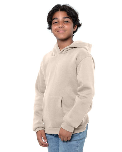 Threadfast Apparel Youth Epic Fleece Pullover Hooded Sweatshirt T2000B #colormdl_Sand