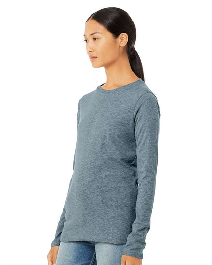 BELLA + CANVAS Women’s Jersey Long Sleeve Tee 6500 #colormdl_Heather Slate