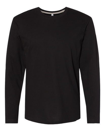 LAT Men's Fine Jersey Long Sleeve Tee 6918 #color_Black