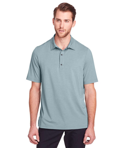 North End Men's JAQ Snap-Up Stretch Performance Polo NE100 #colormdl_Opal Blue