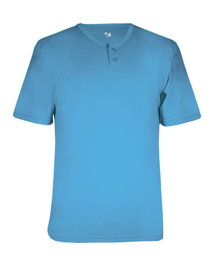 Alleson Athletic Men's B-Core Placket Jersey 7930 #color_Columbia Blue