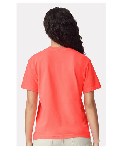 Comfort Colors Unisex Garment-Dyed Heavyweight T-Shirt 1717 #colormdl_Neon Red Orange
