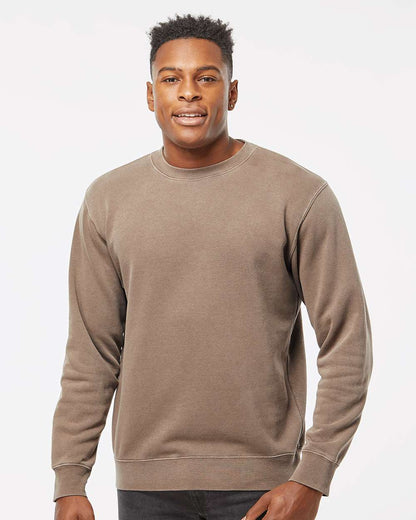 Independent Trading Co. Midweight Pigment-Dyed Crewneck Sweatshirt PRM3500 #colormdl_Pigment Clay