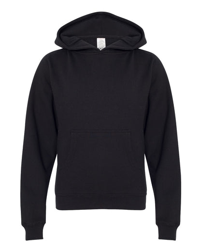 Independent Trading Co. Youth Midweight Hooded Sweatshirt SS4001Y #color_Black