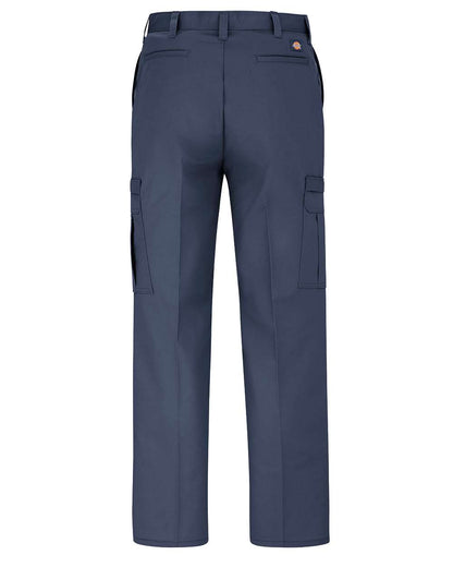 Dickies Men's Extended Sizes Premium Industrial Cargo Pants LP72EXT #color_Dark Navy - 37 Unhemmed