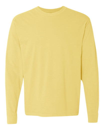 Comfort Colors Unisex Garment-Dyed Heavyweight Long Sleeve T-Shirt 6014 #color_Butter