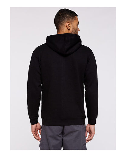 LAT Unisex Full-Zip Fleece Hoodie Sweatshirt 6927 #colormdl_Black
