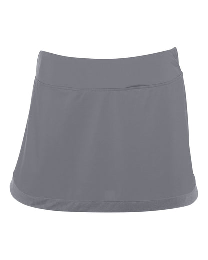 Augusta Sportswear Women's Action Color Block Skort 2410 #color_Graphite/ Graphite