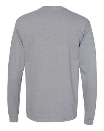 Comfort Colors Unisex Garment-Dyed Heavyweight Long Sleeve T-Shirt 6014 #color_Granite
