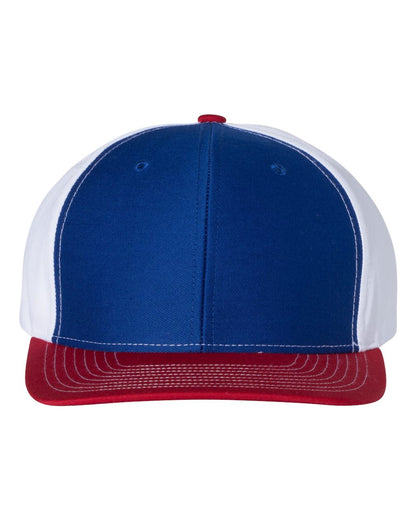 Richardson Twill Back Trucker Cap 312 #color_Royal/ White/ Red