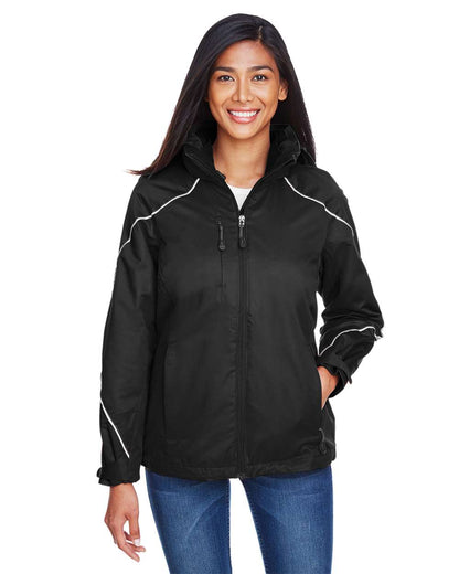North End Women's Angle 3-in-1 Jacket with Bonded Fleece Liner 78196 #colormdl_Black