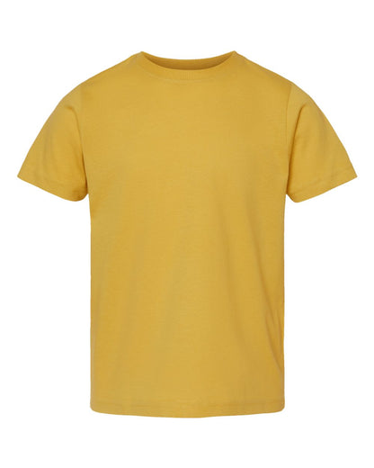 Rabbit Skins Toddler Fine Jersey Tee 3321 #color_Mustard