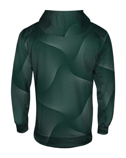 Badger Men's Warp Hooded Sweatshirt 1413 #color_Forest
