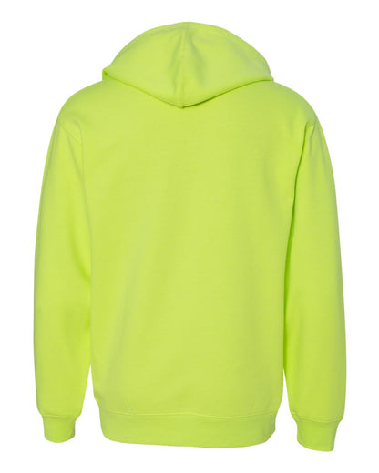 Independent Trading Co. Unisex Midweight Hooded Sweatshirt SS4500 #color_Safety Yellow