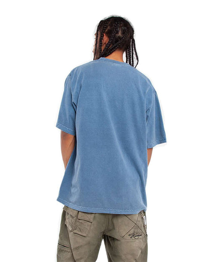 Shaka Wear Unisex Garment-Dyed T-Shirt SHGD #colormdl_Washed Denim