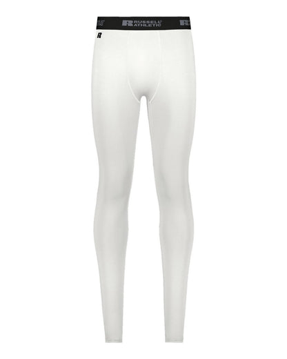 Russell Athletic Unisex CoolCore® Compression Tights R25CPM #color_White
