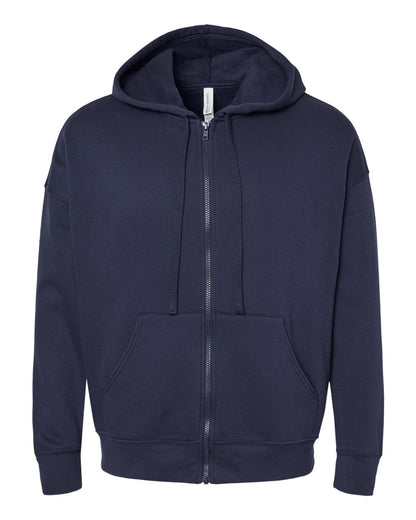 BELLA + CANVAS Sponge Fleece DTM Full-Zip Hoodie 3759 #color_Navy