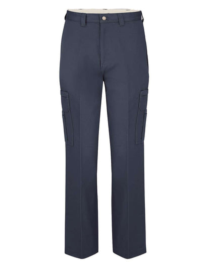 Dickies Men's Odd Sizes Industrial Cotton Cargo Pants LP39ODD #color_Navy - 39 Unhemmed