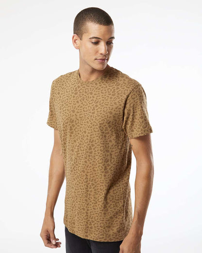 LAT Unisex Fine Jersey Tee 6901 #colormdl_Brown Leopard