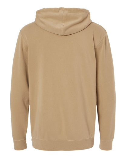 Independent Trading Co. Unisex Midweight Pigment-Dyed Hooded Sweatshirt PRM4500 #color_Pigment Sandstone
