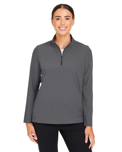 Devon & Jones Women's CrownLux Performance® Windsor Welded Quarter-Zip Pullover DG410W #colormdl_Graphite