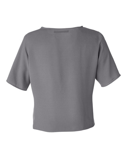 Devon & Jones Women's Perfect Fit™ Tie Front Blouse DP617W #color_Graphite