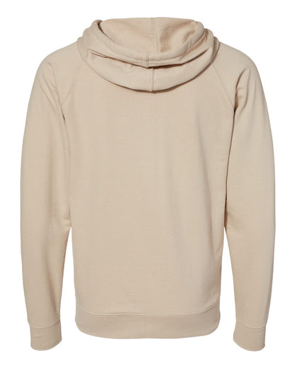 Independent Trading Co. Icon Lightweight Loopback Terry Full-Zip Hooded Sweatshirt SS1000Z #color_Sand