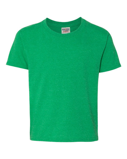 JERZEES Youth Dri-Power® 50/50 T-Shirt 29BR #color_Irish Green Heather