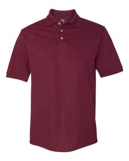 JERZEES Men's 100% Ring-Spun Cotton Piqué Polo 443M #color_Maroon