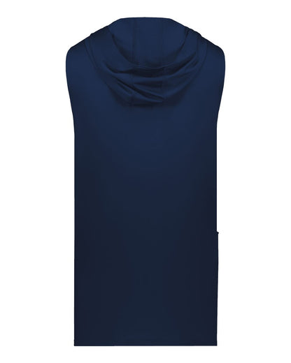 Holloway Unisex CoolCore® Sleeveless Hooded T-Shirt 222590 #color_Navy