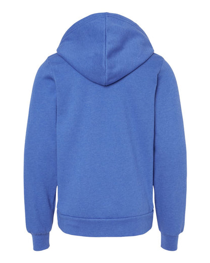 BELLA + CANVAS Youth Sponge Fleece Hoodie 3719Y #color_Heather True Royal