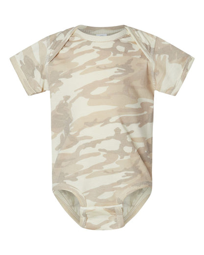 Rabbit Skins Infant Fine Jersey Bodysuit 4424 #color_Natural Camo