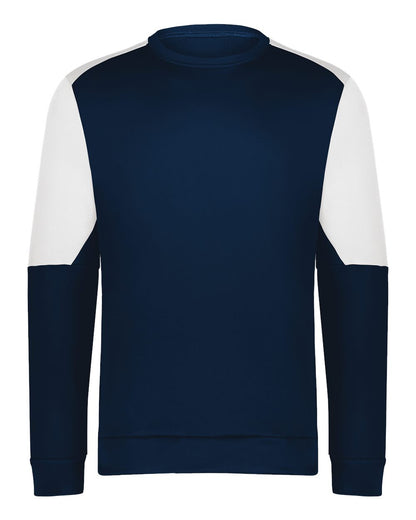 Holloway Men's Momentum Team Crewneck Sweatshirt 223525 #color_Navy/ White