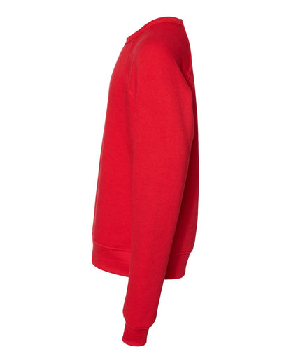 BELLA + CANVAS Youth Sponge Fleece Crewneck Sweatshirt 3901Y #color_Red