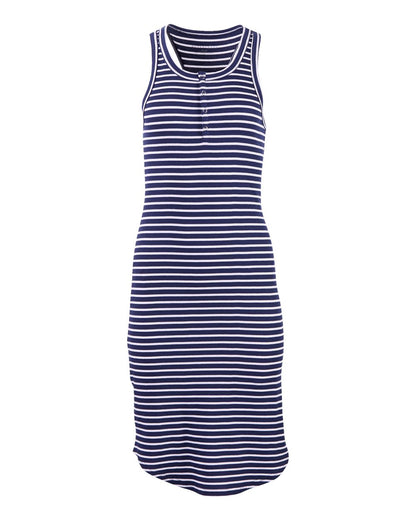 Boxercraft Women's Vivian Dress BW4201 #color_White/ Navy