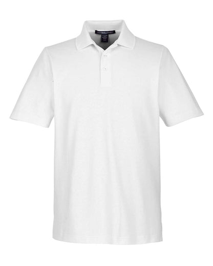 Devon & Jones Men's Tall CrownLux Performance® Plaited Polo DG20T #color_White
