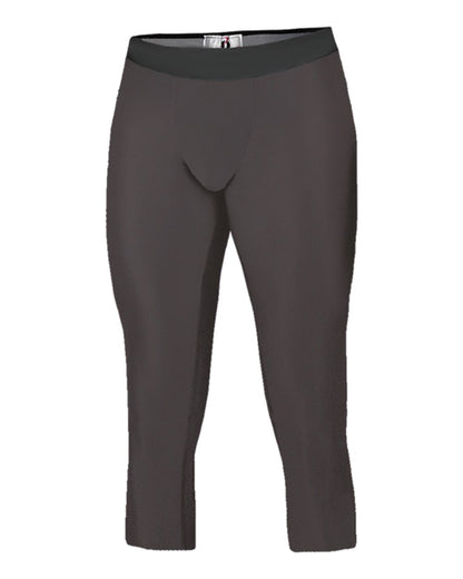 Badger Youth Calf Length Compression Tight 2611 #color_Graphite