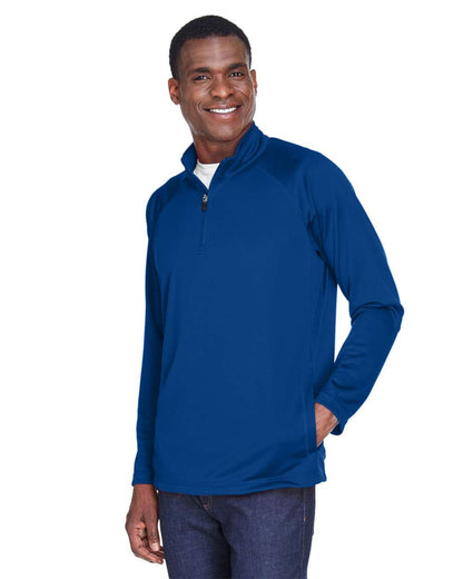 Devon & Jones Men's Stretch Tech-Shell® Compass Quarter-Zip Pullover DG440 #colormdl_True Royal
