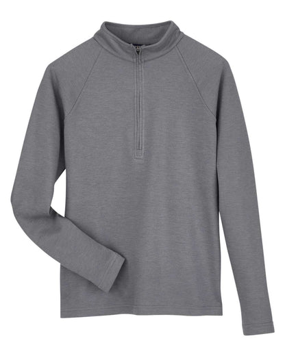 Devon & Jones Women's New Classics® Charleston Quarter-Zip Pullover DG481WZ #color_Graphite Melange