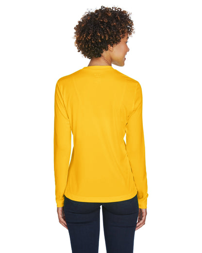 Team 365 Ladies' Zone Performance Long-Sleeve T-Shirt TT11WL #color_SP ATHLETIC GOLD