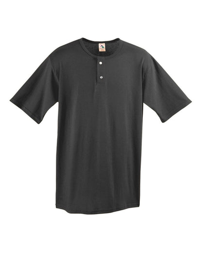 Augusta Sportswear Two-Button Baseball Jersey 580 #color_Black