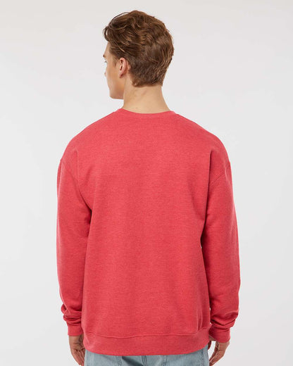 Tultex Fleece Crewneck Sweatshirt 340 #colormdl_Heather Red